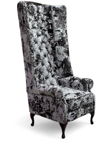 Chesterfield Soho 6ft Velvet High Back Wing Chair Lustro Gilded