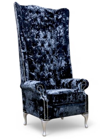 Chesterfield Soho 6ft Velvet High Back Wing Chair Lustro Night