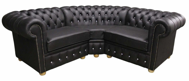 Product photograph of Chesterfield Corner Crystal Sofa Unit Cushioned 1 Seater Amp Hellip from Designer Sofas 4U