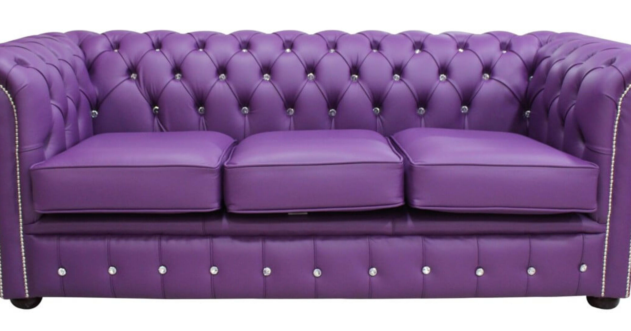 Purple Chesterfield Crystal sofa DesignerSofas4U
