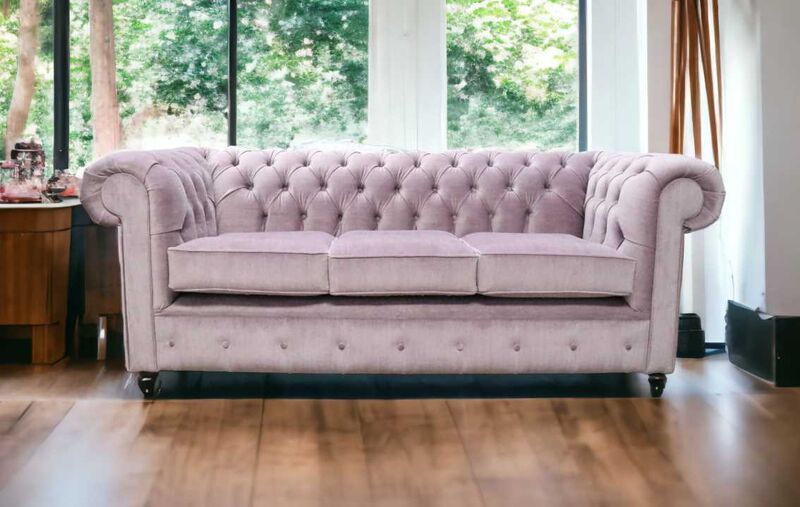 Product photograph of Chesterfield Thomas 3 Seater Settee Odyssey Lavender Sofa Offer from Designer Sofas 4U