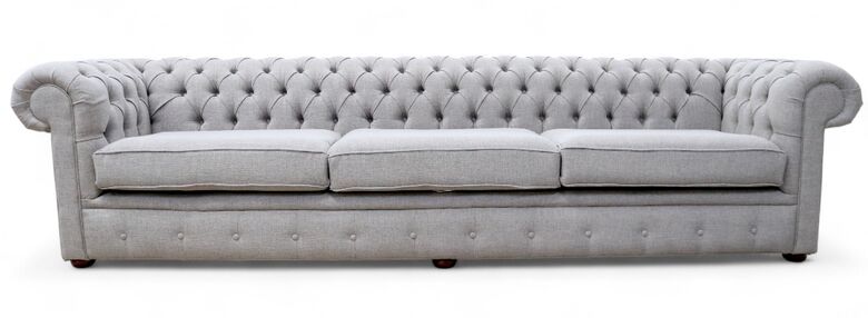 Chesterfield Thomas 5 Seater Settee Bacio Cobble Fabric Sofa Offer