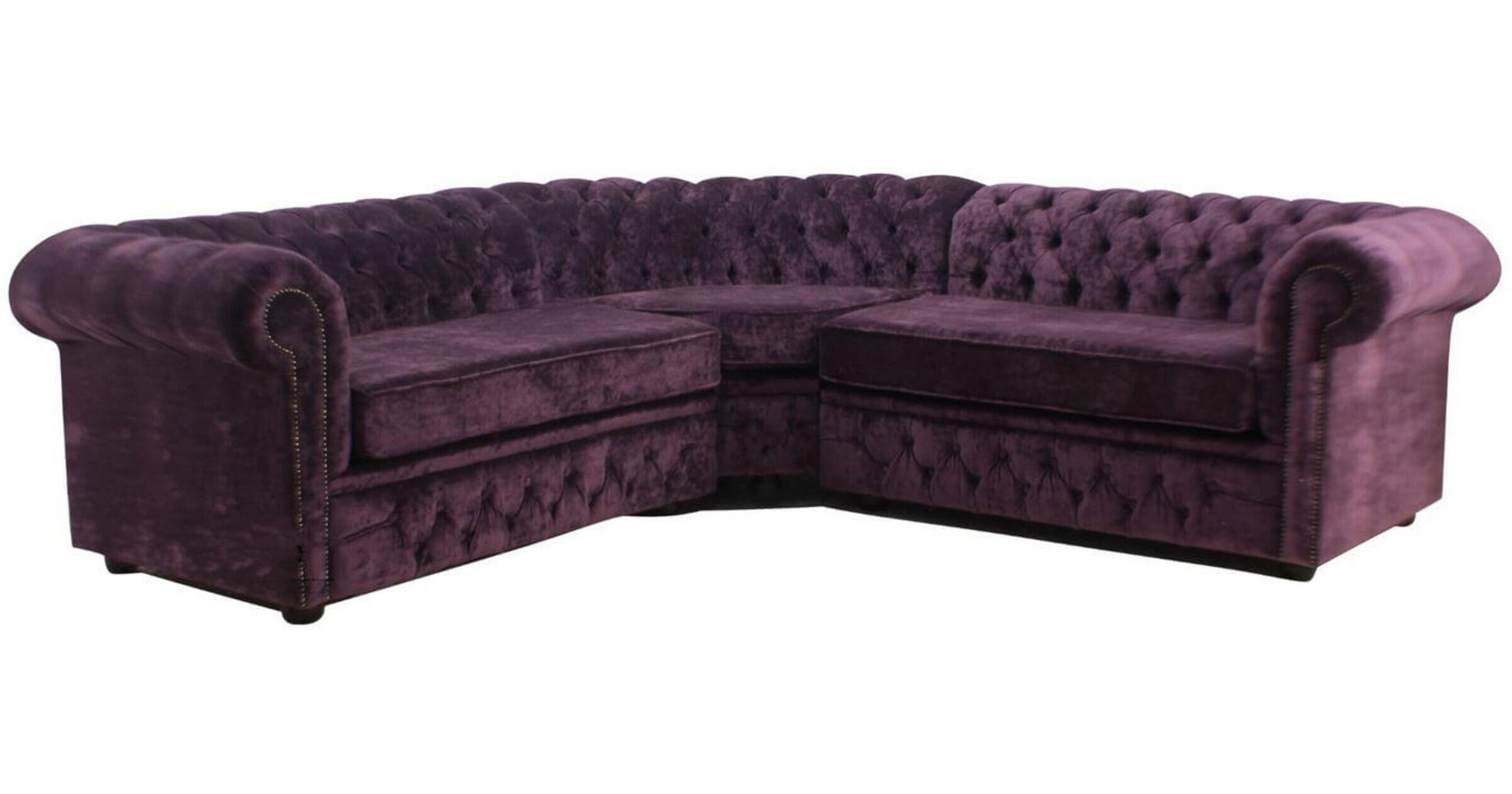 Chesterfield Buttoned Back setteeFabric corner sofaDesignerSofas4U