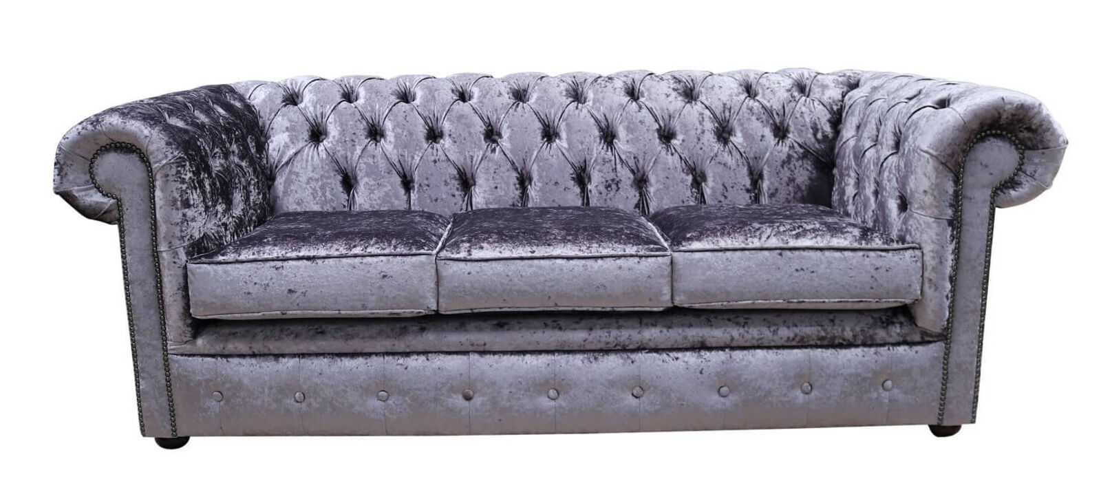 Product photograph of Chesterfield 3 Seater Settee Senso Fondant Velvet Sofa Offer from Designer Sofas 4U
