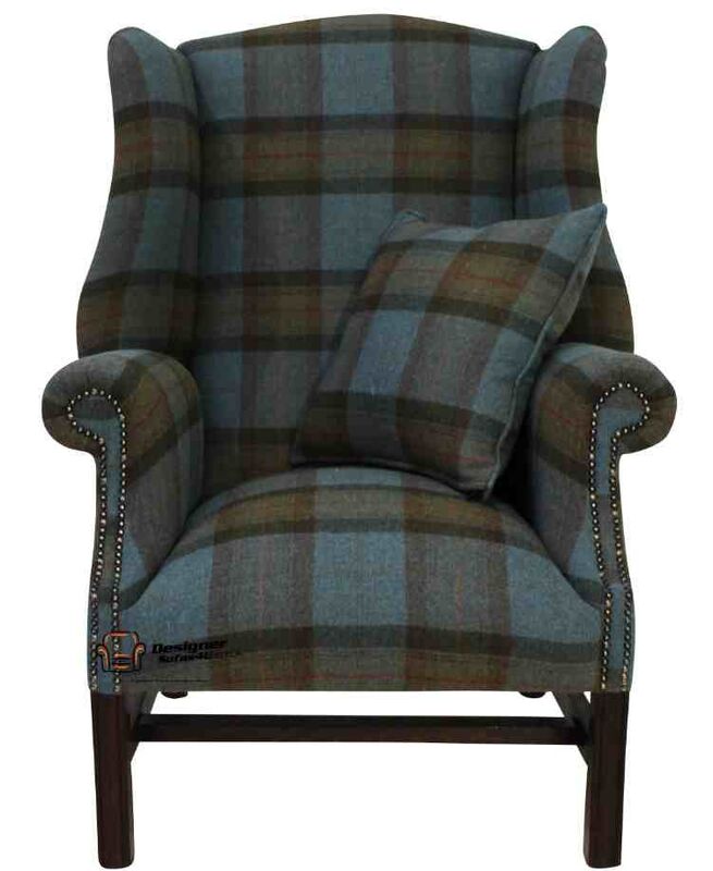 Product photograph of Winchester Wool Tweed High Back Wing Chair Fireside Armchair Amp Hellip from Designer Sofas 4U