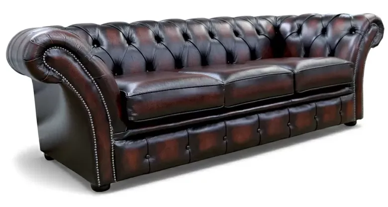 Duchess Chesterfield 3 Seater Sofa Antique Rust Leather