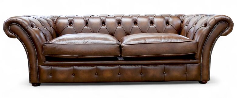 Duchess Chesterfield 3 Seater Sofa Antique Tan Leather