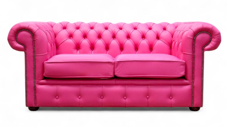 Chesterfield 2 Seater Sofa Vele Fuchsia
