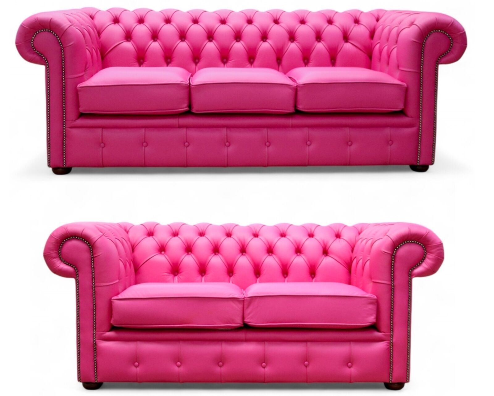 Luxury Hot Pink Chesterfield 3+2 Sofa Suite Bold, Stylish, Unforgettable!