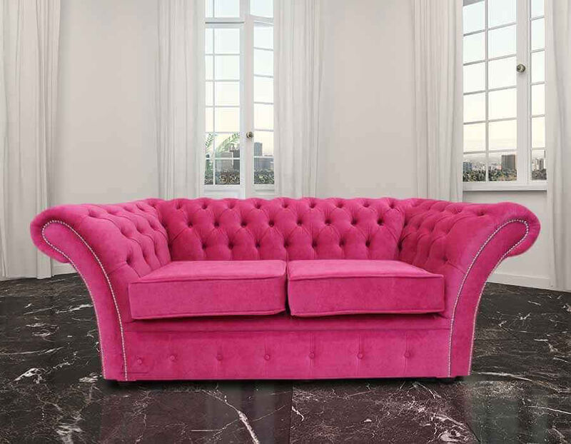 Product photograph of Chesterfield Balmoral 2 Seater Sofa Settee Danza Fuchsia Amp Hellip from Designer Sofas 4U