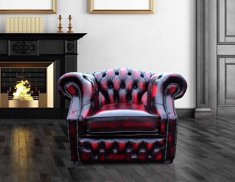 Product photograph of Buy Chesterfield Red Armchair Sofa Sale Amp Hellip from Designer Sofas 4U