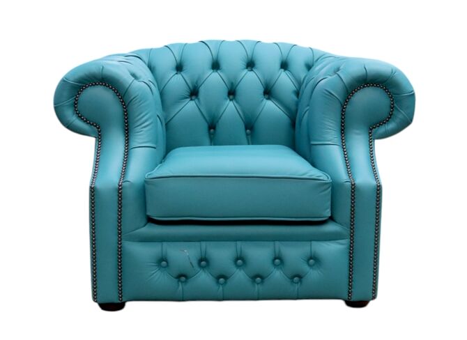 Chesterfield Buckingham Club Chair Dark Teal Leather