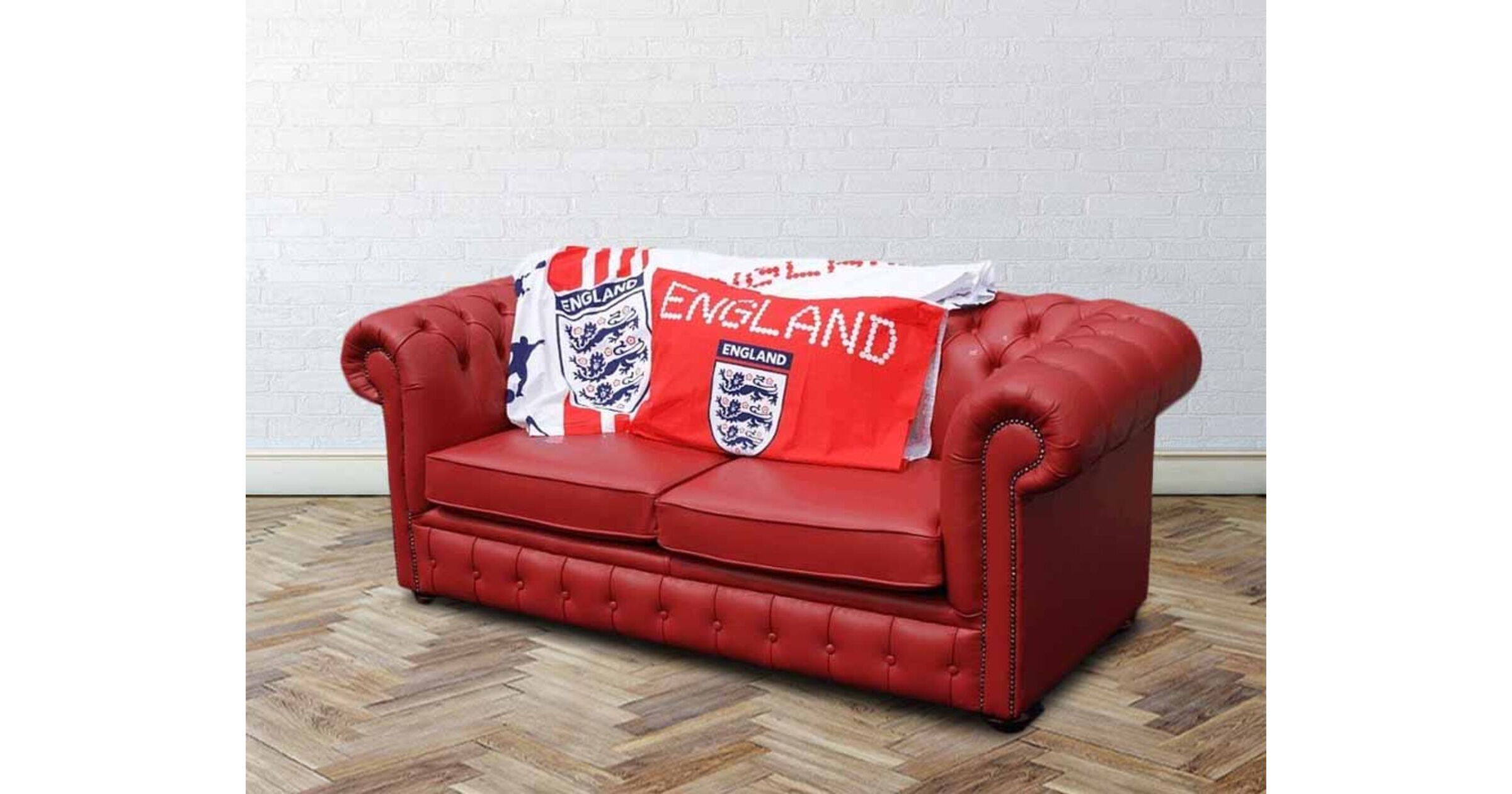 Buy England Sofa Bed Red Chesterfield Designersofas4u