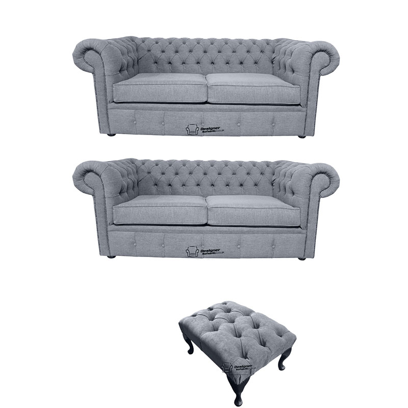 Product photograph of Chesterfield 2 Seater 2 Seater Footstool Verity Plain Amp Hellip from Designer Sofas 4U