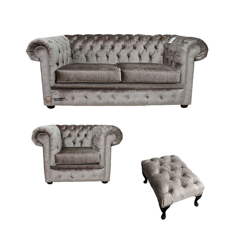 Product photograph of Chesterfield 2 Seater Sofa Club Chair Footstool Boutique Amp Hellip from Designer Sofas 4U