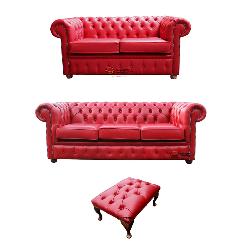 Product photograph of Chesterfield 2 Seater 3 Seater Sofa Footstool Old Amp Hellip from Designer Sofas 4U