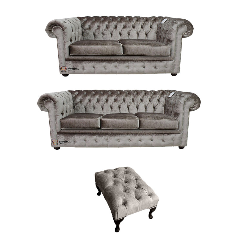 Product photograph of Chesterfield 2 Seater 3 Seater Sofa Footstool Boutique Amp Hellip from Designer Sofas 4U