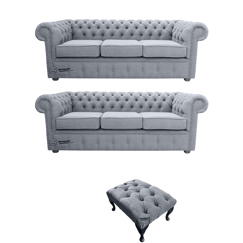 Product photograph of Chesterfield 3 Seater 3 Seater Settee Footstool Verity Amp Hellip from Designer Sofas 4U
