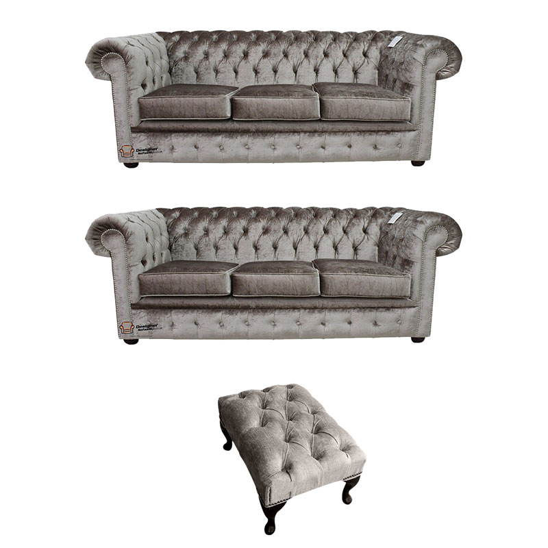 Product photograph of Chesterfield 3 Seater 3 Seater Sofa Footstool Boutique Amp Hellip from Designer Sofas 4U