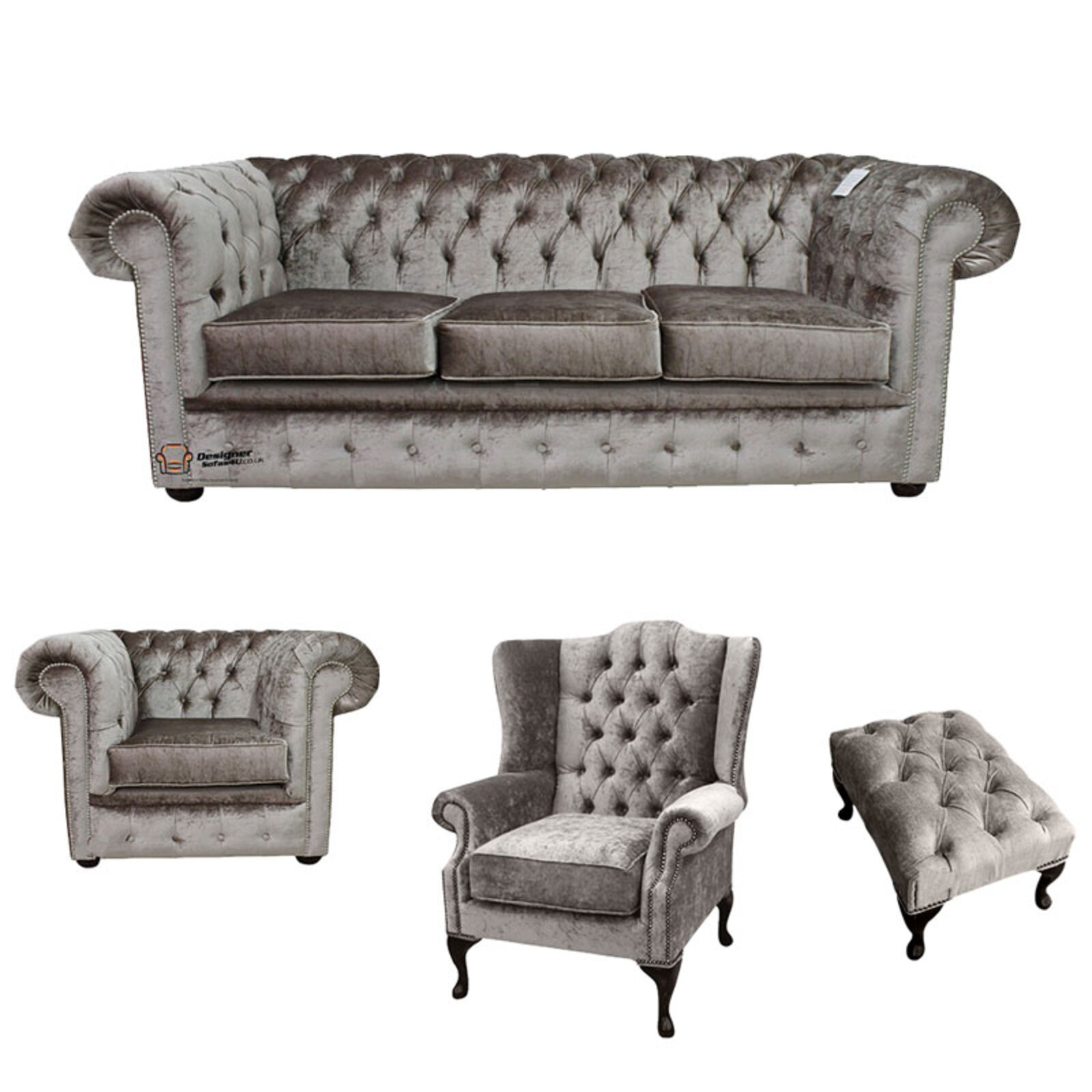 Product photograph of Chesterfield 3 Seater Club Chair Mallory Wing Chair Amp Hellip from Designer Sofas 4U