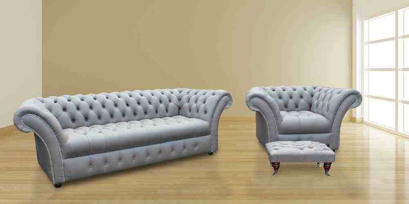 Product photograph of Chesterfield Balmoral 3 Seater Armchair Footstool Sofa Amp Hellip from Designer Sofas 4U