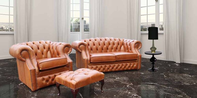 Buy Chesterfield Suite|International shipping|DesingerSofas4U