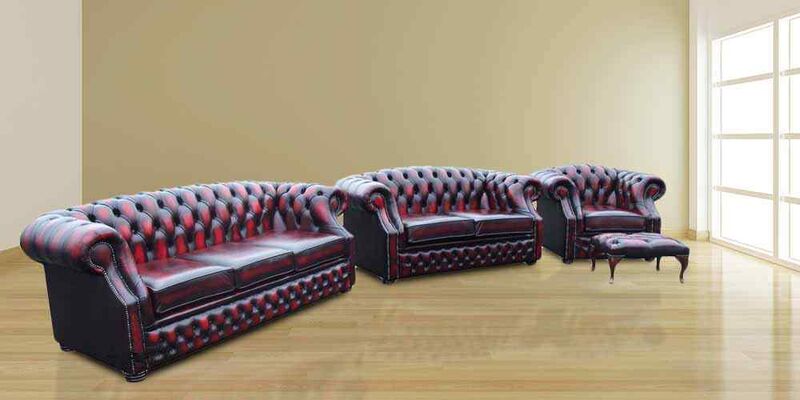 Product photograph of Chesterfield Buckingham 3 2 1 Footstool Handmade Antique Amp Hellip from Designer Sofas 4U