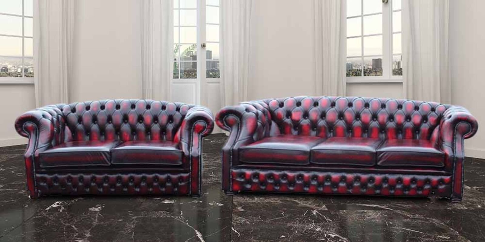 Product photograph of Chesterfield Buckingham 3 2 Seater Sofa Suite Antique Amp Hellip from Designer Sofas 4U