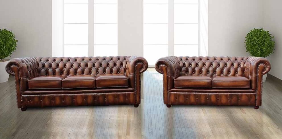 Chesterfield London 3 2 Leather Sofa, Chesterfield Leather Sectional