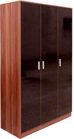 Ottawa Black Walnut 3 Door Wardrobe