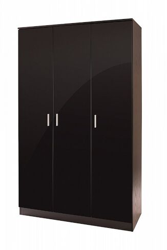 Ottawa Black 3 Door Wardrobe