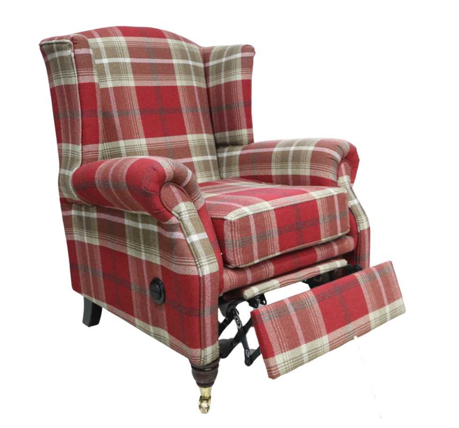 Product photograph of Reclining Wing Chair Fireside High Back Armchair Balmoral Amp Hellip from Designer Sofas 4U