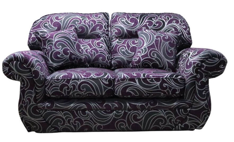 Claremont 2 Seater Sofa Figaro Grape Fabric