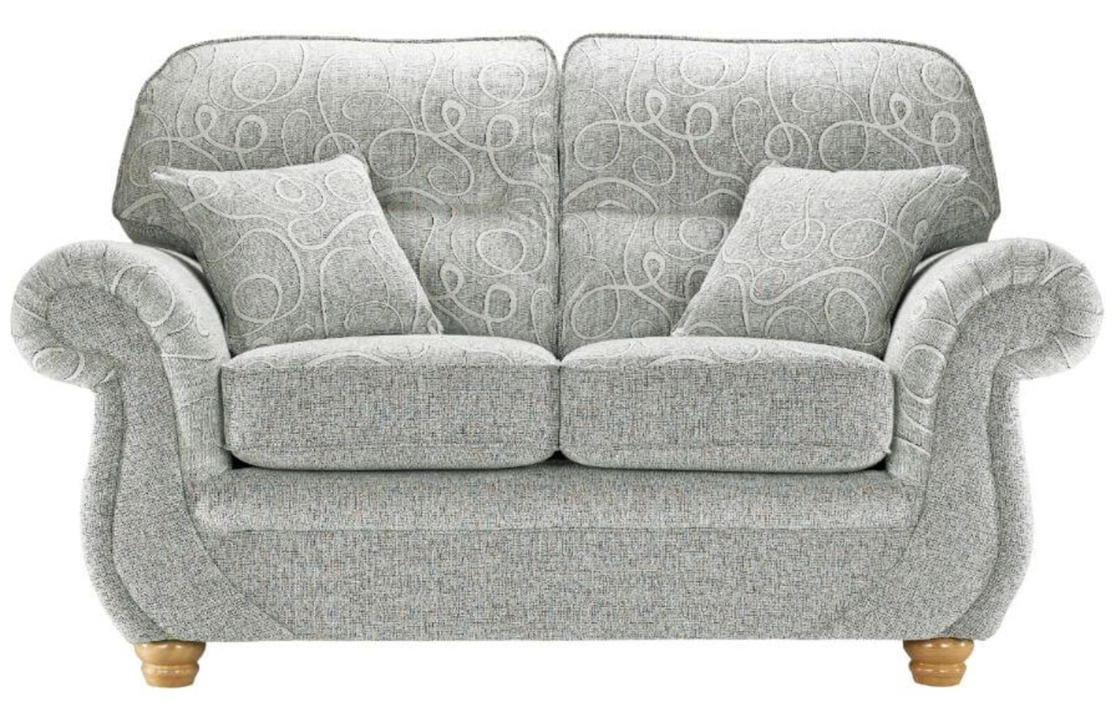 Product photograph of Claremont 2 Seater Sofa Settee Vulcan Fabric from Designer Sofas 4U