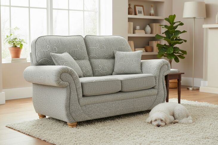 Claremont 2 Seater Sofa Settee Vulcan Fabric