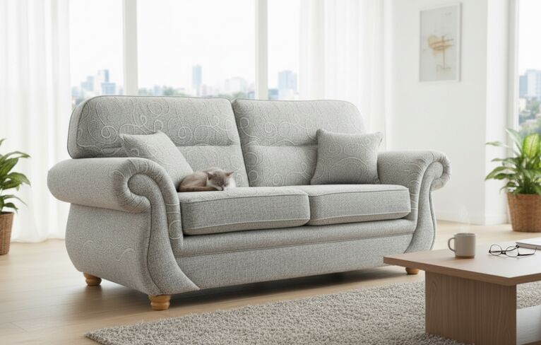 Claremont 3 Seater Sofa Settee Vulcan Fabric