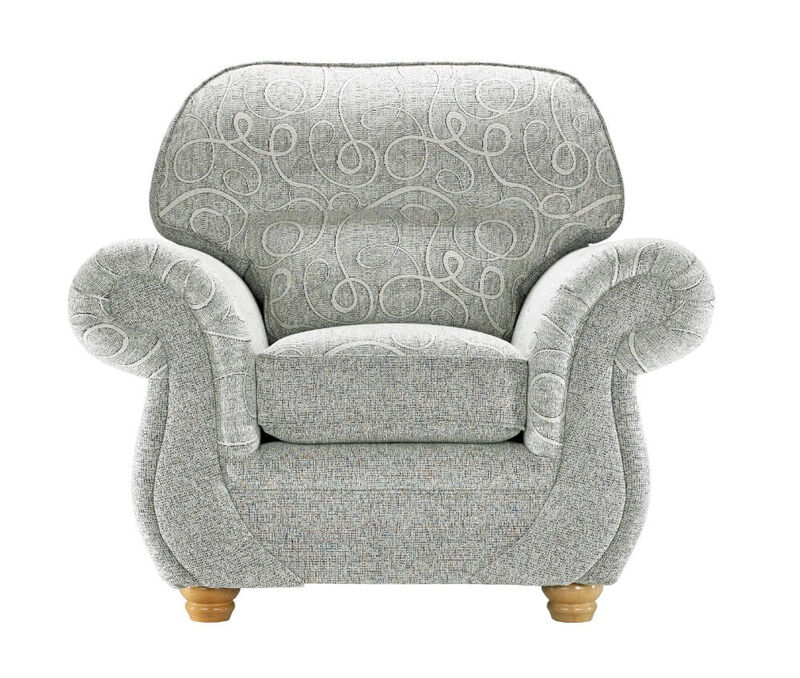 Product photograph of Claremont Armchair Vulcan Fabric from Designer Sofas 4U