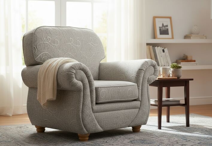 Claremont Armchair Vulcan Fabric