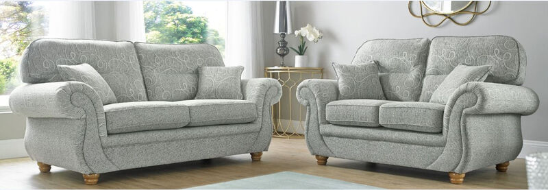 Designer Sofas 4 U Fabric Sofa Suite | 3 + 2 large sofa