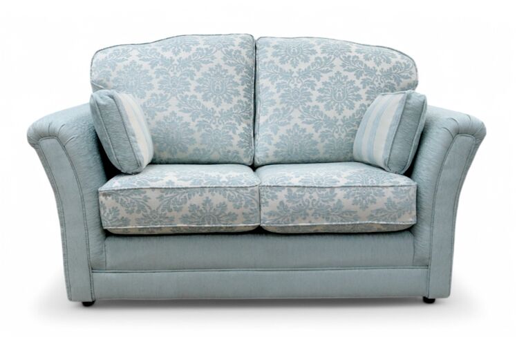 Galaxy 2 Seater Fabric Sofa Settee Upholstered In Cadiz Duck Egg