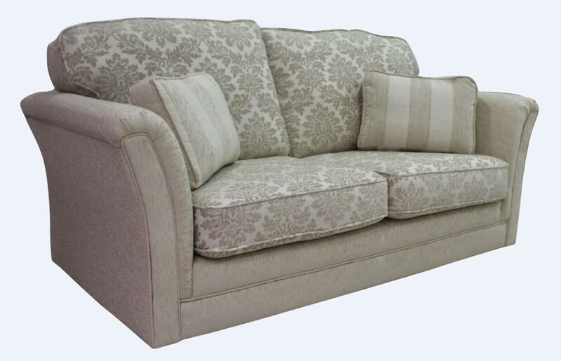 Product photograph of Galaxy 3 Seater Fabric Sofa Upholstered In Cadiz Beige from Designer Sofas 4U
