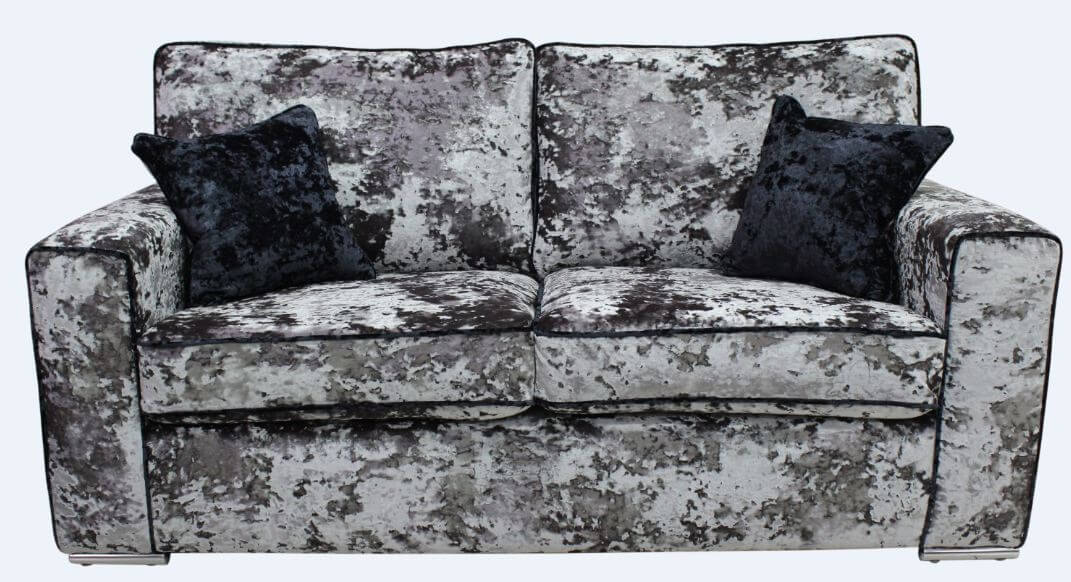 Grey velvet Chesterfield DesignerSofas4U