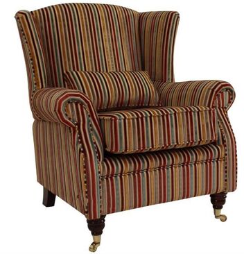 Striped Wing Chairs