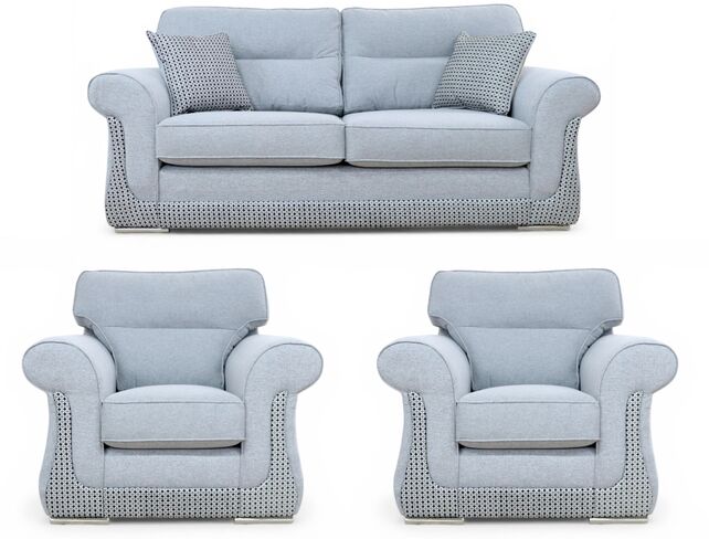 Buy fabric sofa in Halifax 3+1+1 Suite | Free swatches | DesignerSofas4U