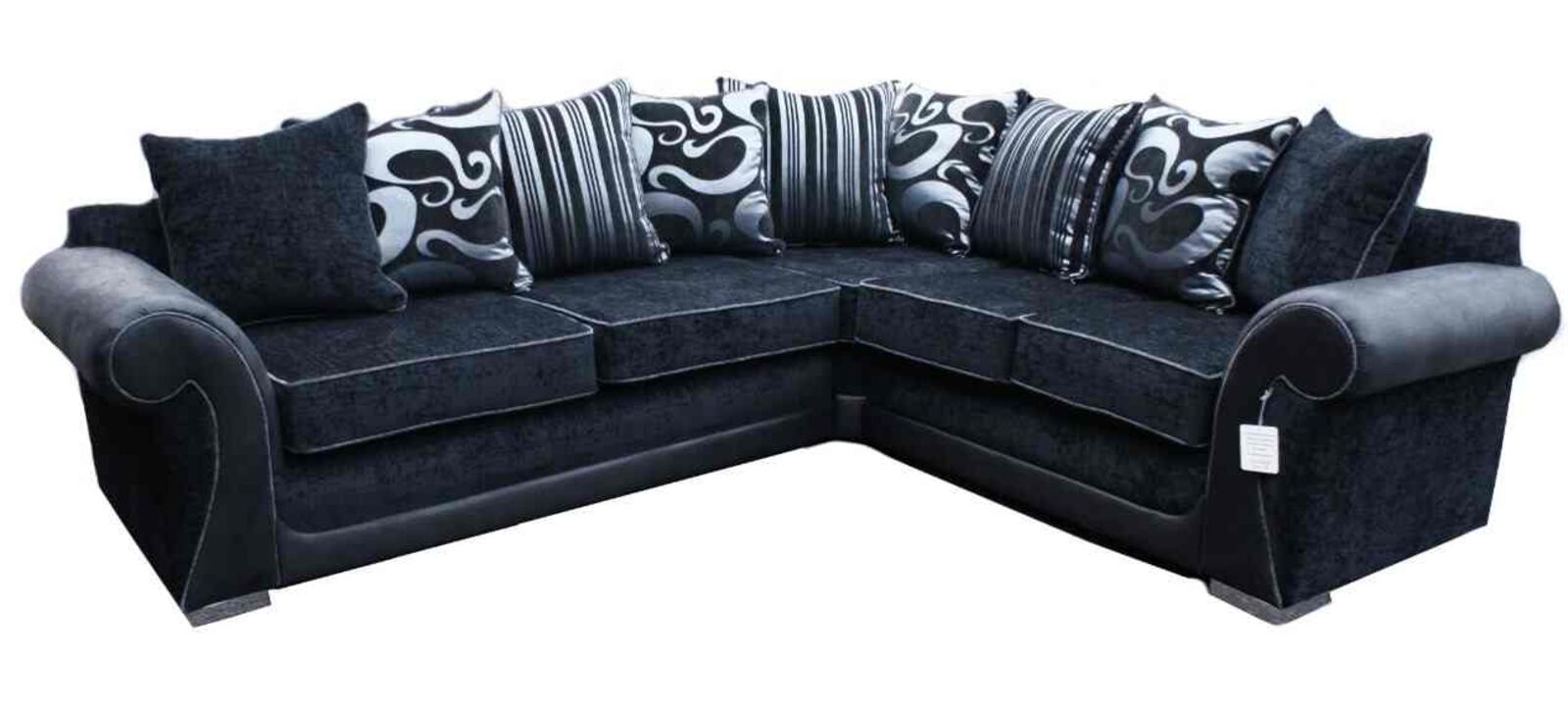 Product photograph of Oasis Designer 3 Seater Corner 2 Seater Fabric Corner Suite from Designer Sofas 4U
