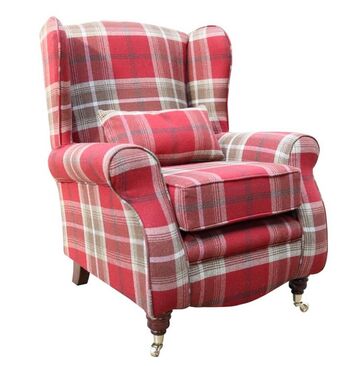 Sherlock Fireside Chair Balmoral Red PS Fabric