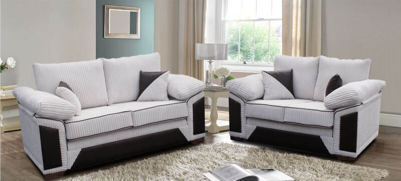 Product photograph of Buy 3 And 2 Seater Sofa Set Victoria Fabric Settee Designersofas4u from Designer Sofas 4U