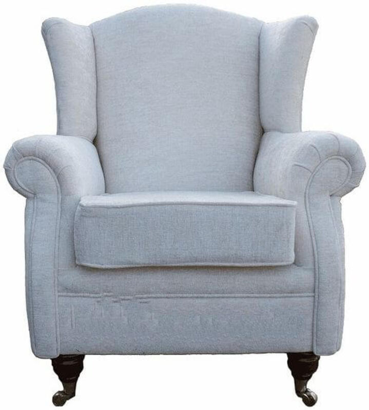 Product photograph of Wing Chair Fireside High Back Armchair Tango Crush Ivory from Designer Sofas 4U