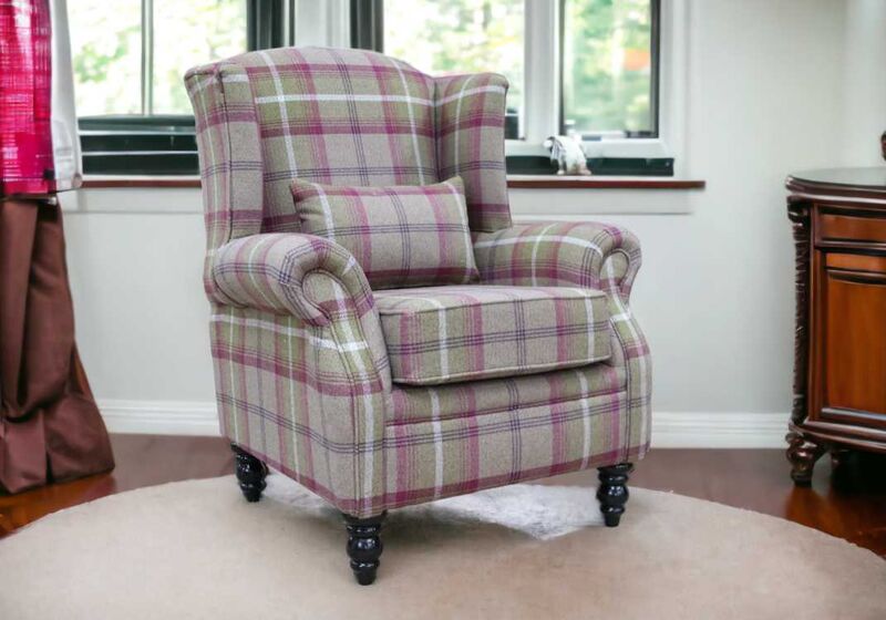 Product photograph of Denbigh Wing Chair Fireside High Back Armchair Balmoral Amp Hellip from Designer Sofas 4U