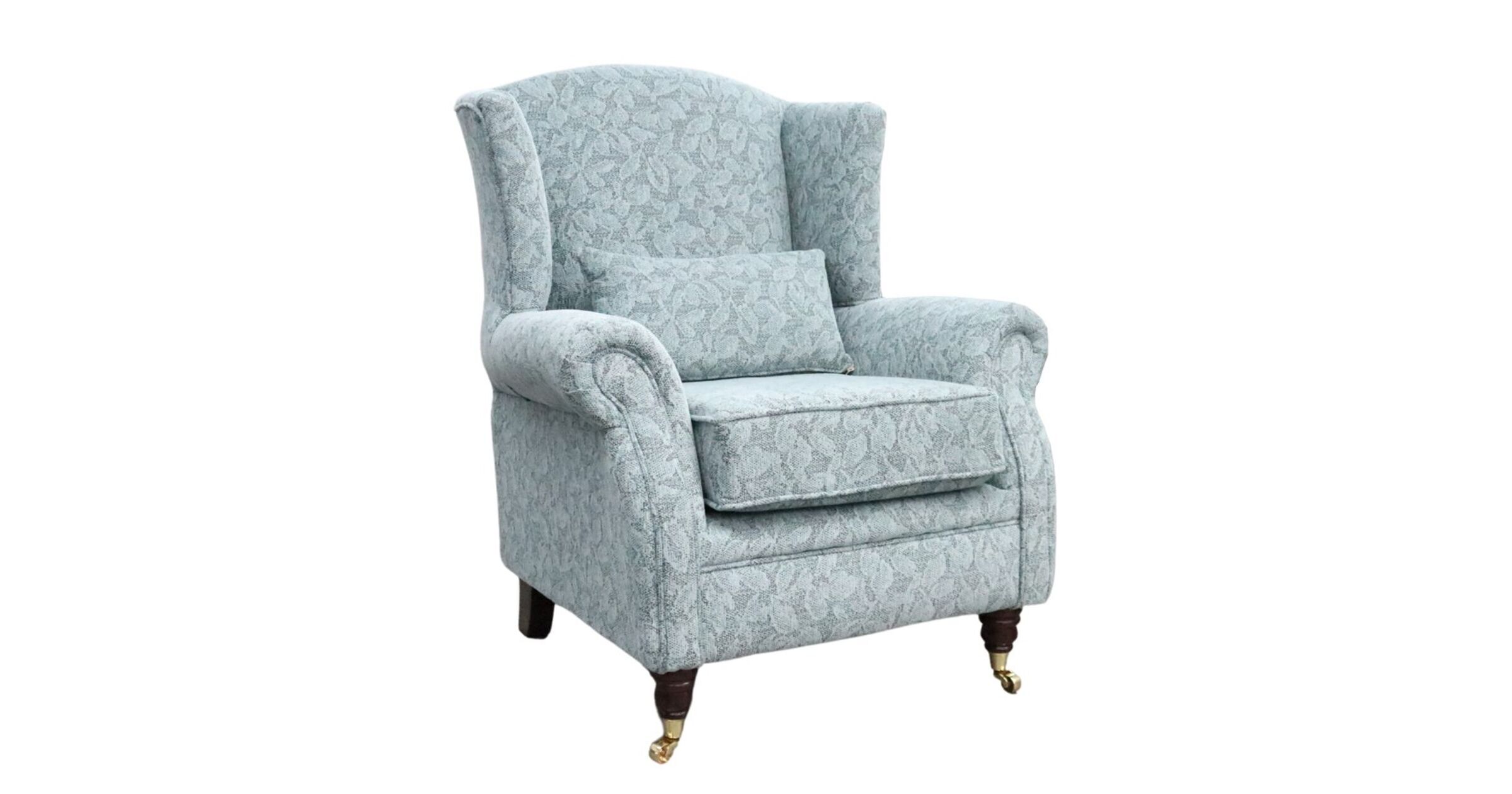Buy Duck Egg Wingback Chair Designersofas4u